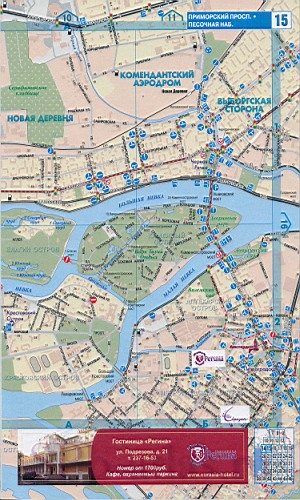 Карта Санкт-Петербурга. Карта улиц Санкт-Петербурга с номерами домов.Подробная крупномасштабная карта улиц города Санкт-Петербург